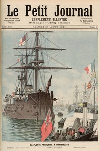 A francia flotilla Portsmouthban, a "Le Petit Journal"-ból, 1891. augusztus 29.